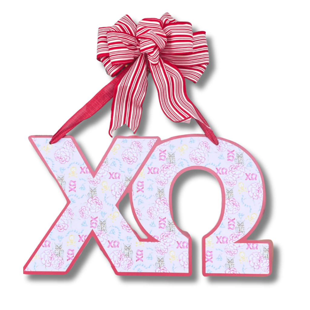 Chi Omega Door Hanger