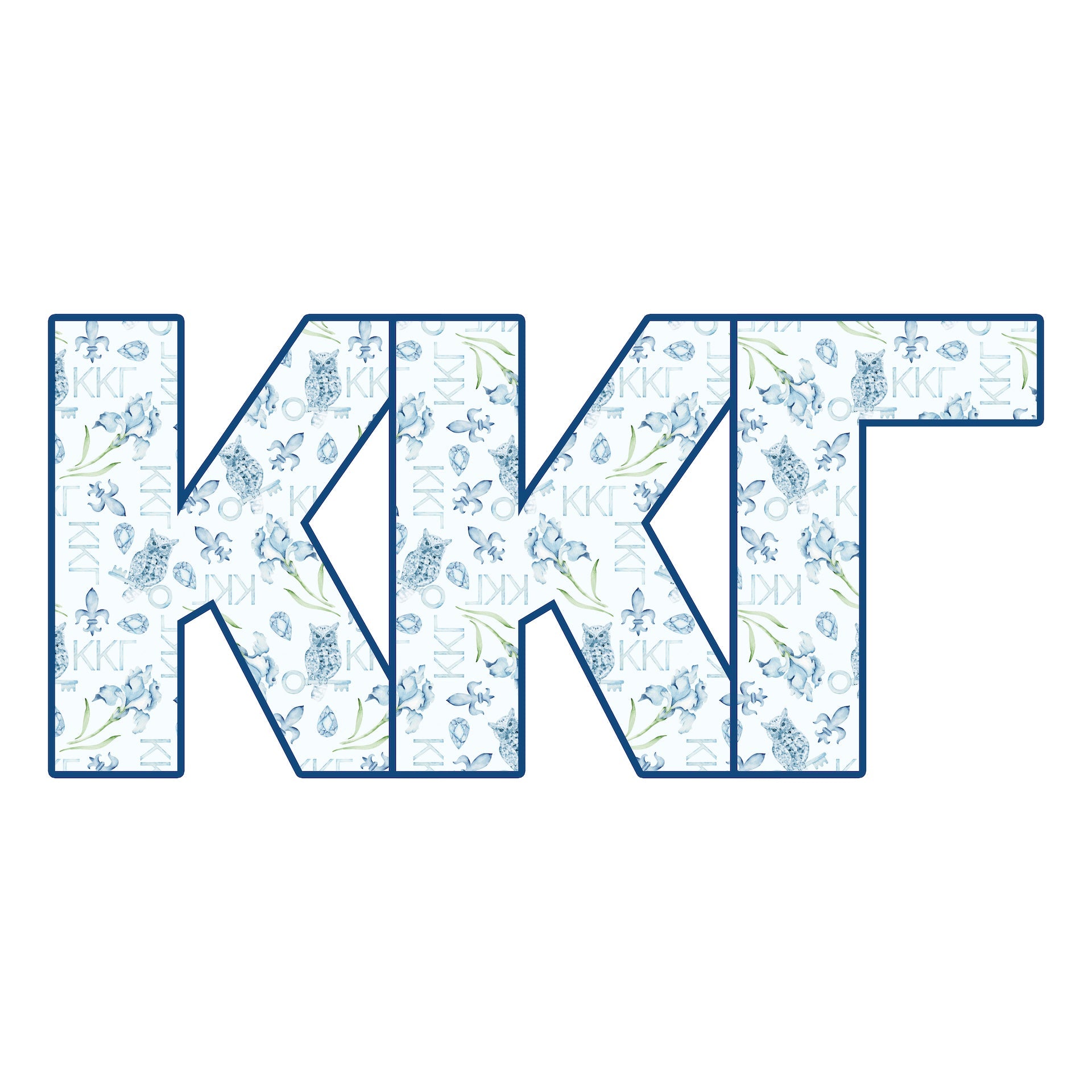 Kappa Kappa Gamma Acrylic Shelf Decor